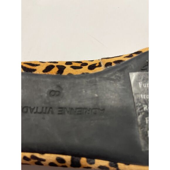 Adrienne Vittadini Ballet flats animal prints brown loafers comfy women's 8 - Picture 5 of 8